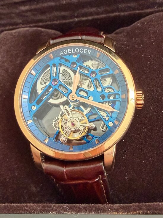 Agelocer Other - AGELOCER Men's Automatic Skeletonized Tourbillon Watch, Sapphire Crystal, 50M WR